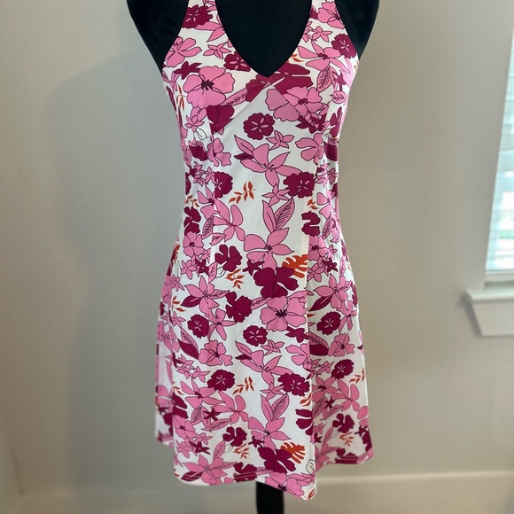MISLOOK Halter Dress Floral Backless Size Small - Picture 2 of 10